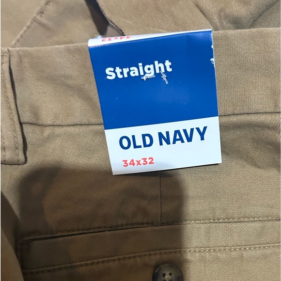Old navy khakis, flat front men’s size 34x32 - Picture 3 of 5